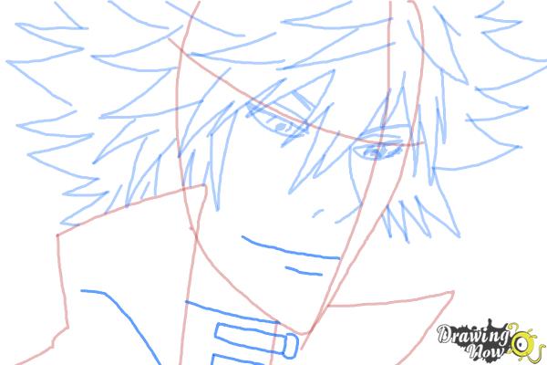 How to Draw Byakuran from Katekyo Hitman Reborn - Step 7 How to Draw Byakuran from Katekyo Hitman Reborn - Step 7