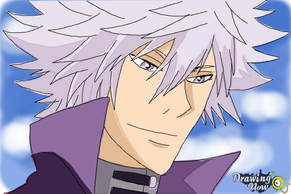 How to Draw Byakuran from Katekyo Hitman Reborn - Step 9 How to Draw Byakuran from Katekyo Hitman Reborn - Step 9