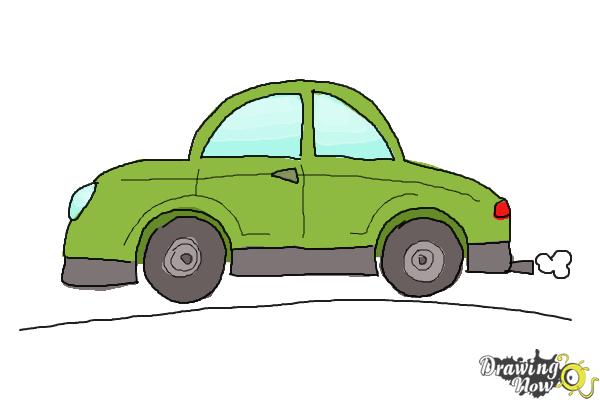 How to Draw Cars For Kids - Step 10 How to Draw Cars For Kids - Step 10
