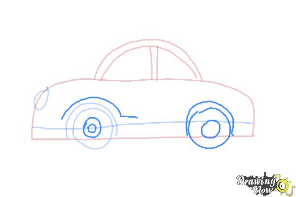 How to Draw Cars For Kids - Step 6 How to Draw Cars For Kids - Step 6