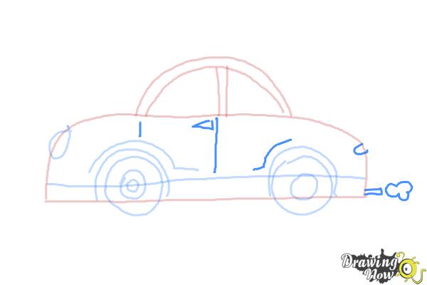 How to Draw Cars For Kids - Step 7 How to Draw Cars For Kids - Step 7