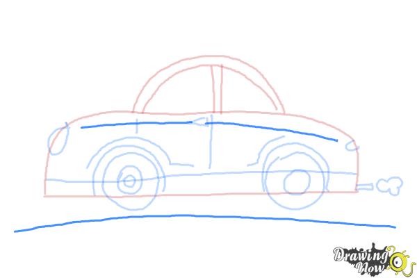 How to Draw Cars For Kids - Step 8 How to Draw Cars For Kids - Step 8