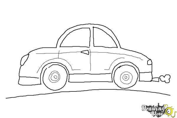 How to Draw Cars For Kids - Step 9 How to Draw Cars For Kids - Step 9