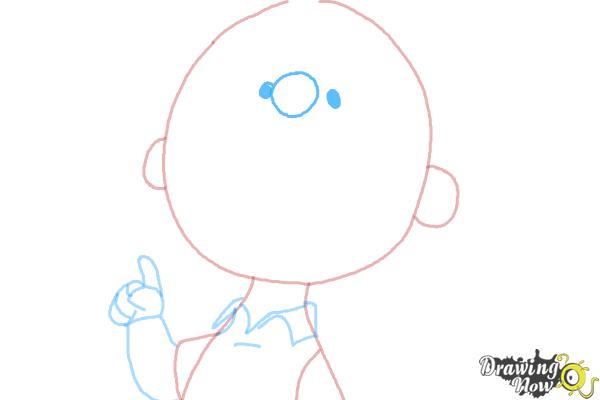 How to Draw Charlie Brown from The Peanuts Movie - Step 6 How to Draw Charlie Brown from The Peanuts Movie - Step 6