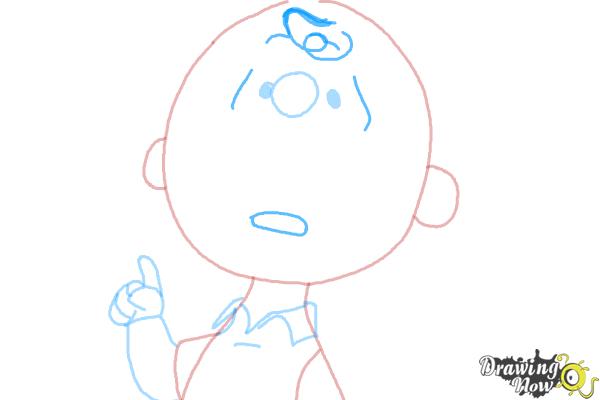 How to Draw Charlie Brown from The Peanuts Movie - Step 7 How to Draw Charlie Brown from The Peanuts Movie - Step 7