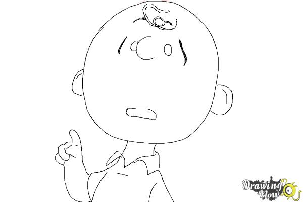 How to Draw Charlie Brown from The Peanuts Movie - Step 8 How to Draw Charlie Brown from The Peanuts Movie - Step 8