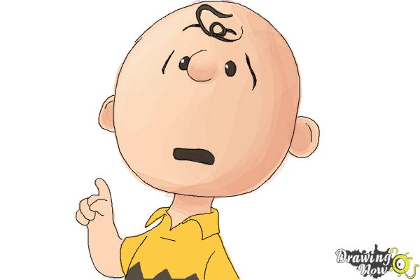 How to Draw Charlie Brown from The Peanuts Movie - Step 9 How to Draw Charlie Brown from The Peanuts Movie - Step 9
