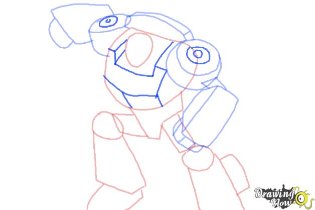 How to Draw Chase from Transformers Rescue Bots - Step 6 How to Draw Chase from Transformers Rescue Bots - Step 6