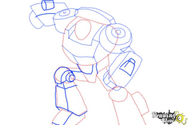 How to Draw Chase from Transformers Rescue Bots - Step 7 How to Draw Chase from Transformers Rescue Bots - Step 7