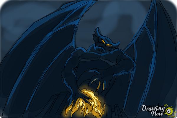 How to Draw Chernabog, Disney Villain - Step 11
