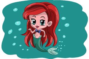 How to Draw Chibi Ariel