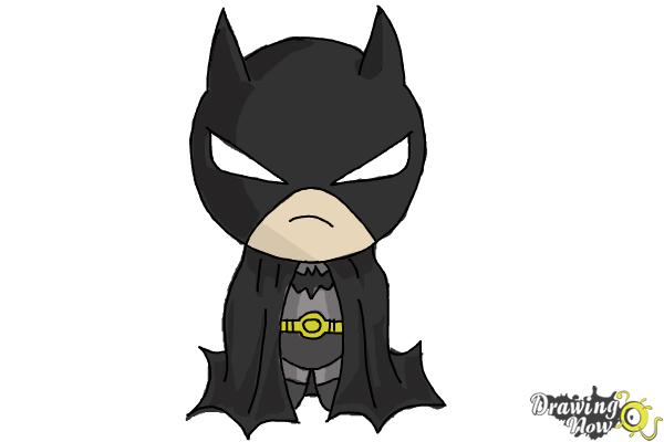How to Draw Chibi Batman - Step 8 How to Draw Chibi Batman - Step 8