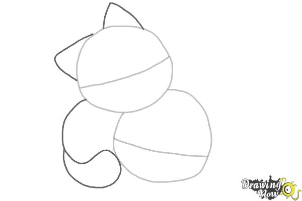How to Draw Chibi Cats - Step 2 How to Draw Chibi Cats - Step 2