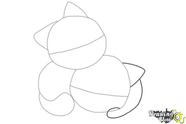 How to Draw Chibi Cats - Step 3 How to Draw Chibi Cats - Step 3