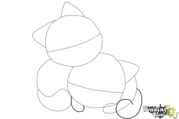 How to Draw Chibi Cats - Step 4 How to Draw Chibi Cats - Step 4