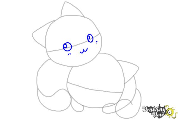 How to Draw Chibi Cats - Step 5 How to Draw Chibi Cats - Step 5