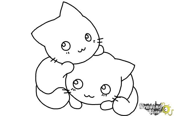 How to Draw Chibi Cats - Step 8 How to Draw Chibi Cats - Step 8