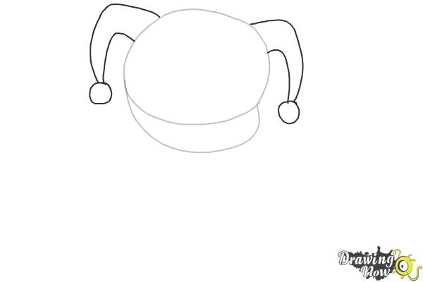 How to Draw Chibi Harley Quinn from Suicide Squad - Step 2 How to Draw Chibi Harley Quinn from Suicide Squad - Step 2