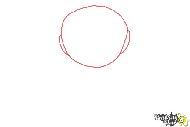 How to Draw Chibi Iron Man - Step 1 How to Draw Chibi Iron Man - Step 1