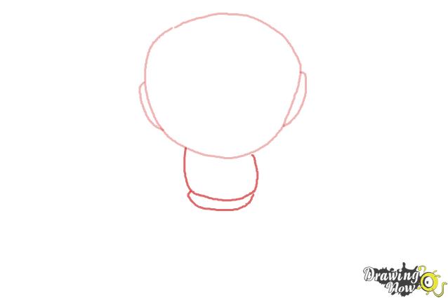How to Draw Chibi Iron Man - Step 2 How to Draw Chibi Iron Man - Step 2