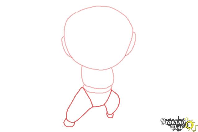 How to Draw Chibi Iron Man - Step 3 How to Draw Chibi Iron Man - Step 3