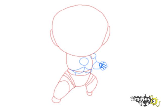 How to Draw Chibi Iron Man - Step 6 How to Draw Chibi Iron Man - Step 6