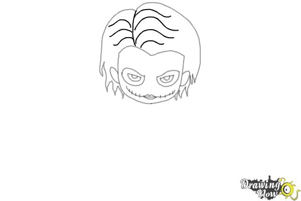 How to Draw Chibi Joker from Batman - Step 5 How to Draw Chibi Joker from Batman - Step 5