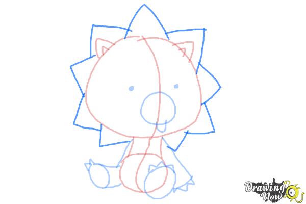 How to Draw Chibi Kon from Bleach - Step 6