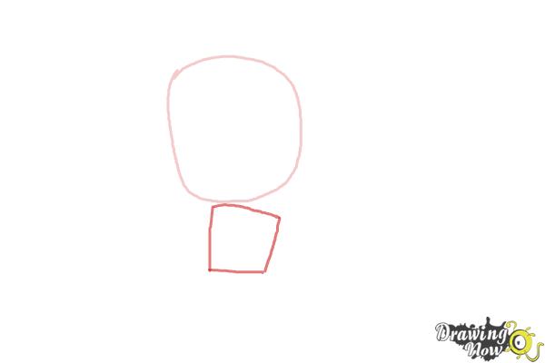 How to Draw Chibi Kristoff from Frozen - Step 2 How to Draw Chibi Kristoff from Frozen - Step 2