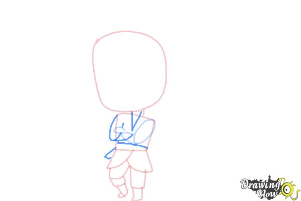 How to Draw Chibi Kristoff from Frozen - Step 6 How to Draw Chibi Kristoff from Frozen - Step 6