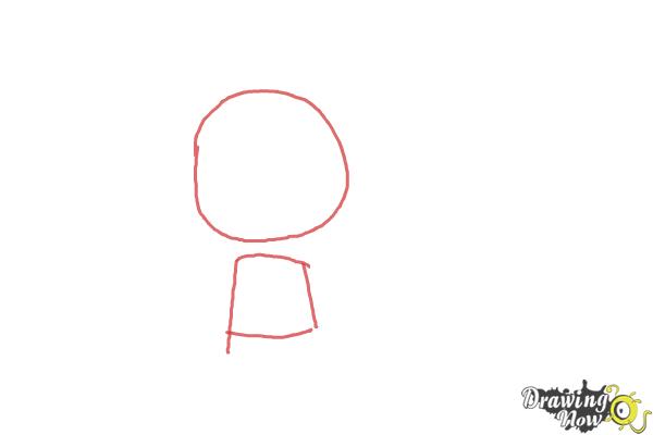 How to Draw Chibi Light Yagami - Step 1 How to Draw Chibi Light Yagami - Step 1