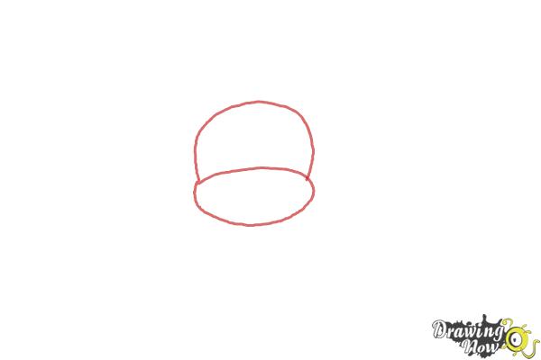 How to Draw Chibi Mickey Mouse - Step 1 How to Draw Chibi Mickey Mouse - Step 1