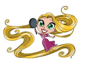 How to Draw Chibi Rapunzel