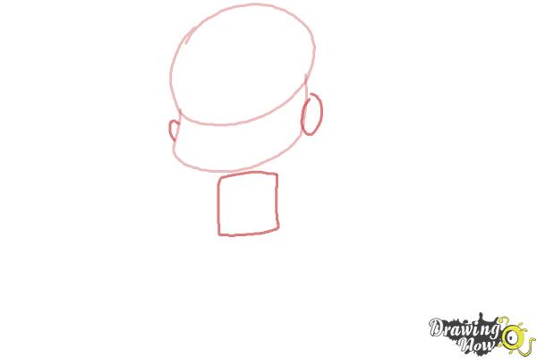 How to Draw Chibi Superman - Step 2 How to Draw Chibi Superman - Step 2