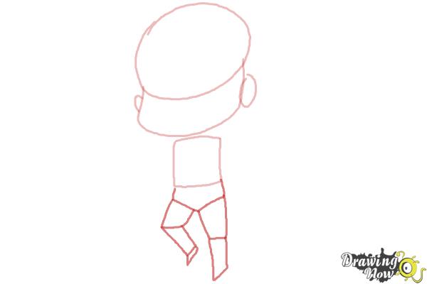 How to Draw Chibi Superman - Step 3 How to Draw Chibi Superman - Step 3