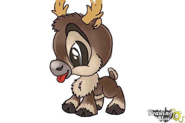 How to Draw Chibi Sven from Frozen - Step 11 How to Draw Chibi Sven from Frozen - Step 11