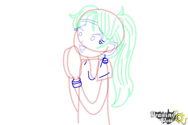 How to Draw Chloe Christina Garcia from Dork Diaries - Step 11 How to Draw Chloe Christina Garcia from Dork Diaries - Step 11