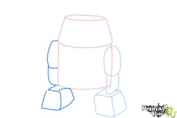 How to Draw Chopper, Grumpy Astromech Droid from Star Wars Rebels - Step 5