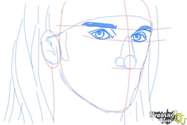 How to Draw Christian Coma - Step 7 How to Draw Christian Coma - Step 7