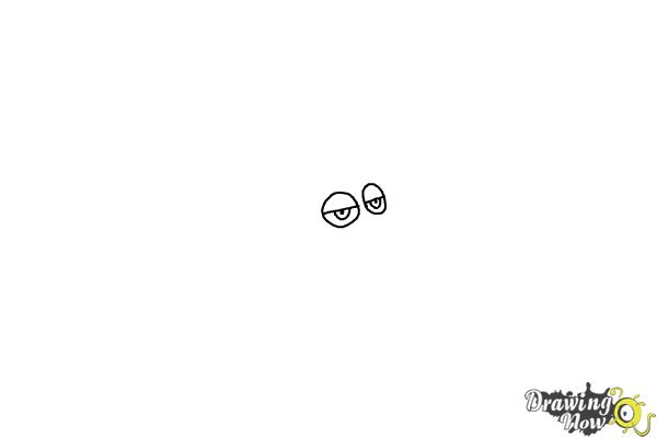 How to Draw Chuck from The Angry Birds Movie - Step 1 How to Draw Chuck from The Angry Birds Movie - Step 1
