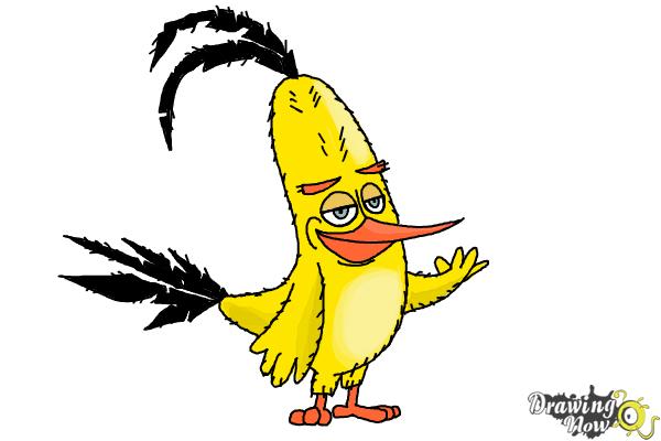How to Draw Chuck from The Angry Birds Movie - Step 10 How to Draw Chuck from The Angry Birds Movie - Step 10