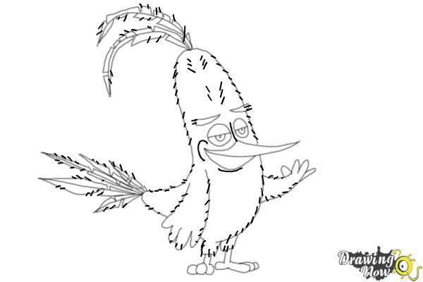 How to Draw Chuck from The Angry Birds Movie - Step 9 How to Draw Chuck from The Angry Birds Movie - Step 9
