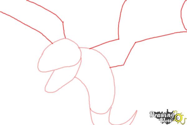 How to Draw Clash of Clans Dragon - Step 3 How to Draw Clash of Clans Dragon - Step 3