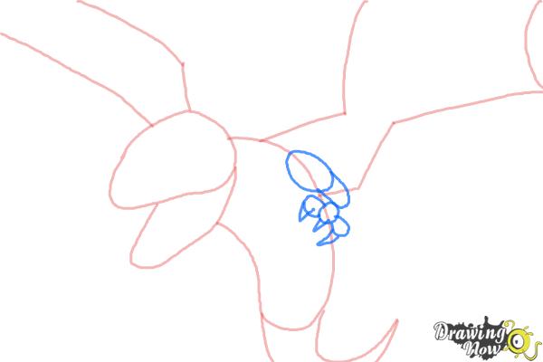 How to Draw Clash of Clans Dragon - Step 4 How to Draw Clash of Clans Dragon - Step 4