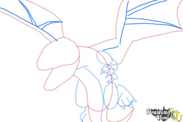 How to Draw Clash of Clans Dragon - Step 7 How to Draw Clash of Clans Dragon - Step 7