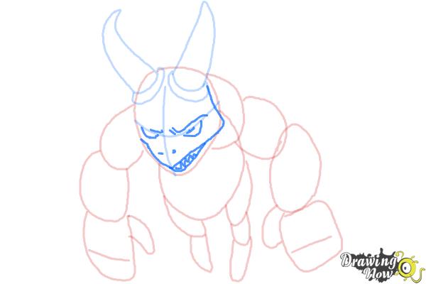 How to Draw Clash Of Clans Minion - Step 6 How to Draw Clash Of Clans Minion - Step 6