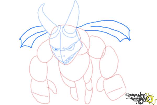 How to Draw Clash Of Clans Minion - Step 7 How to Draw Clash Of Clans Minion - Step 7