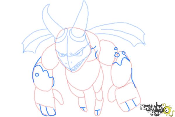 How to Draw Clash Of Clans Minion - Step 8 How to Draw Clash Of Clans Minion - Step 8