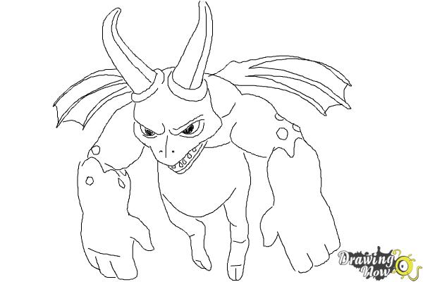 How to Draw Clash Of Clans Minion - Step 9 How to Draw Clash Of Clans Minion - Step 9