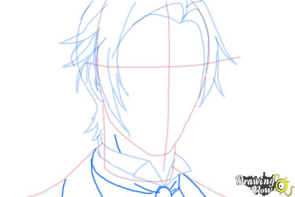 How to Draw Claude Faustus from Black Butler - Step 7